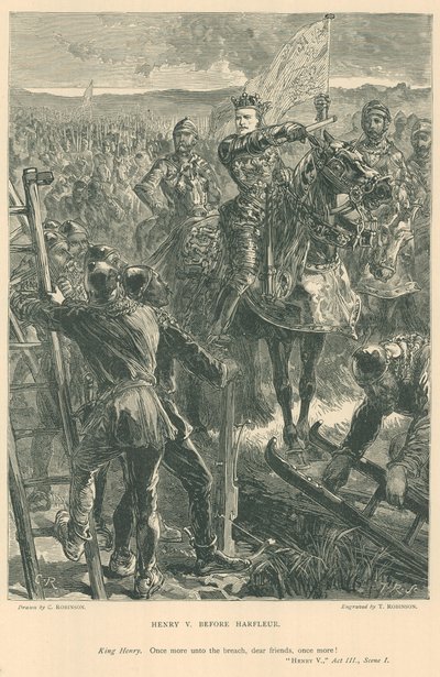 Illustration til Shakespeares kong Henry V af Sir John Charles Robinson