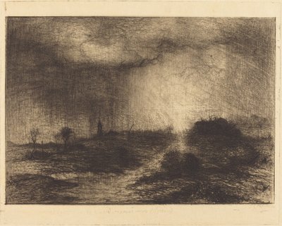 Oktober Regn: Posuclos i Guardarramas, nær Madrid af Sir John Charles Robinson