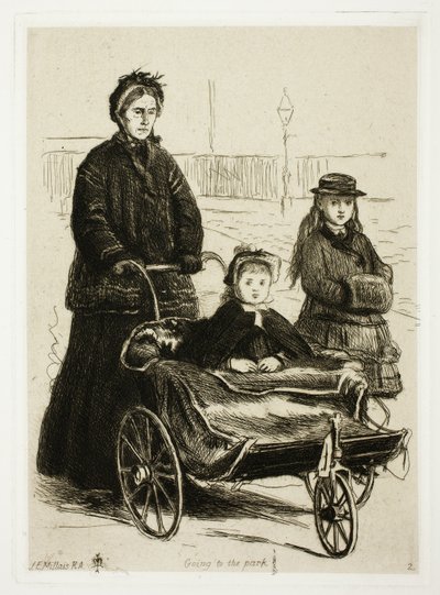 På vej til parken af Sir John Everett Millais