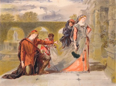 Kom væk død c1875 af Sir John Gilbert
