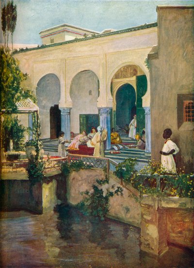 Interiør af et maurisk harem, 1907 af Sir John Lavery