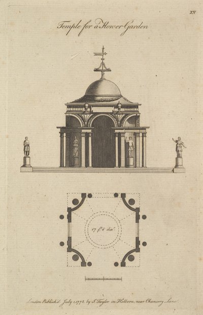 Tempel for en blomsterhave, 1778. af Sir John Soane