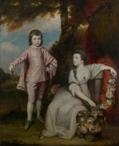 George Capel, Viscount Malden 1757-1839, og Lady Elizabeth Capel 1755-1834, 1768. af Sir Joshua Reynolds