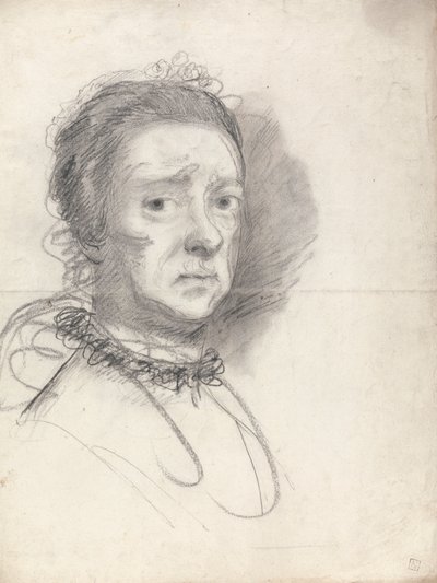 Leder af en ældre dame; studier fra Rafaels disputats af Sir Joshua Reynolds