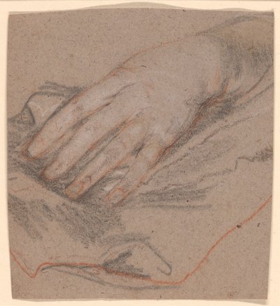 Tegning af en hånd af Sir Peter Lely