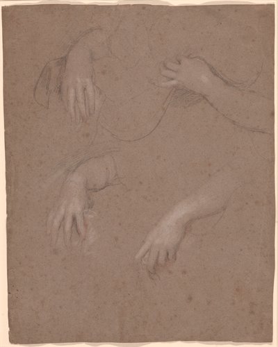 Tegninger af hænder af Sir Peter Lely