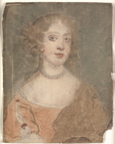 Hoved og skuldre portræt af en dame af Sir Peter Lely