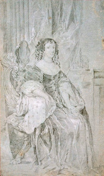 Portræt af Katarina af Braganza 1638-1705, 1670