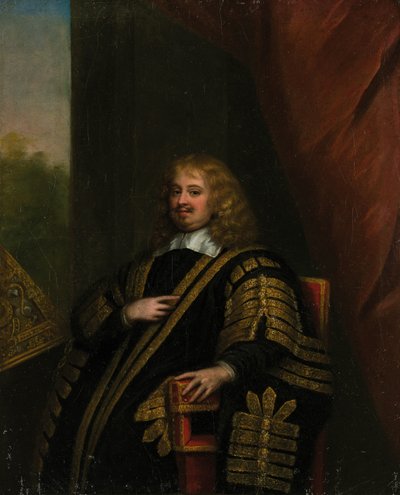 Portræt af Sir Edward Hyde, 1. jarl af Clarendon 1609-1674. af Sir Peter Lely