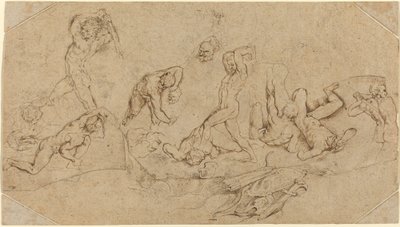 Battle of Nude Men af Sir Peter Paul Rubens