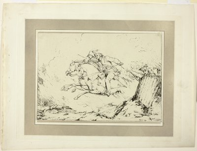 Charge, fra det første nummer af Specimens of Polyautography af Sir Robert Ker Porter