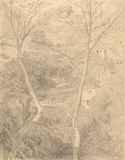 By på en bakkeskråning af Sir William Blake Richmond