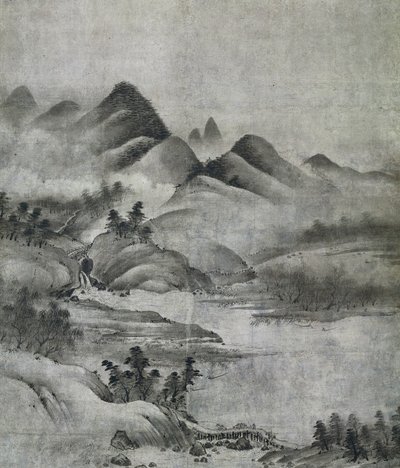 Landskab, 1500-1525. af Soami