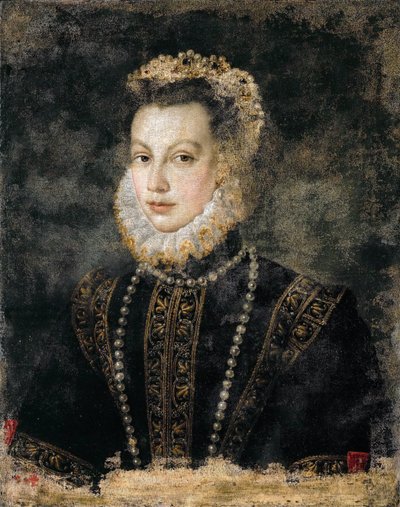 Elisabeth af Frankrig (Isabelle de Valois, Isabel de la Paz) - Elisabeth af Valois (1545-1568), dronning af Spanien - Sofonisba Anguissola (ca. 1532-1625). Olie på lærred, ca. 1599. Mål: 68x54 cm. Kunsthistorisk Museum, Wien af Sofonisba Anguissola