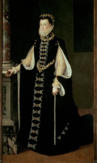 Isabella af Valois, dronning af Spanien (1545-68), hustru til kong Filip II af Spanien (1556-98) af Sofonisba Anguissola