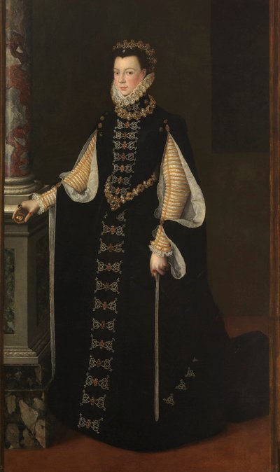 ""Portræt af Elisabeth af Frankrig (1545-1568) eller Isabella af Valois, dronning af Spanien"" - Elisabeth af Valois (1545-1568), dronning af Spanien af ​​Anguissola, Sofonisba (ca. 1532-1625) af Sofonisba Anguissola