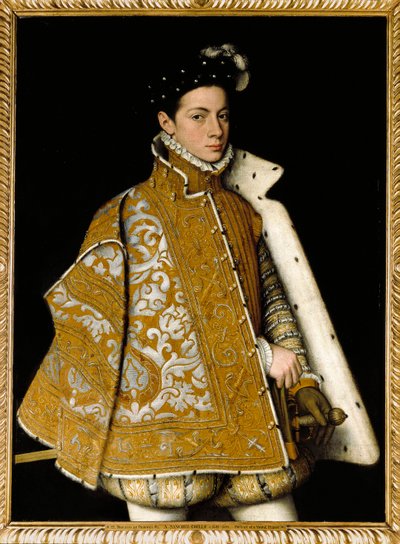 Portræt af Alexandre Farnese (Alessandro Farnese af Sofonisba Anguissola