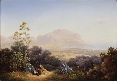 Udsigt over Palermo, 1845 af Sokrat Maximovich Vorobyev