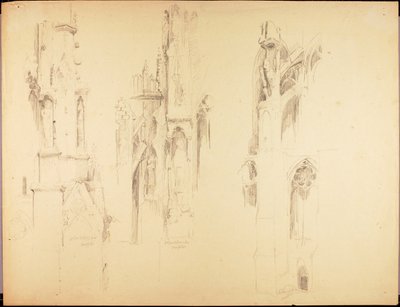 Studier af katedraler af Solon H. Borglum