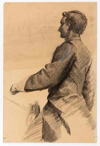 Studie til ryttermonument (general John B. Gordon) af Solon H. Borglum