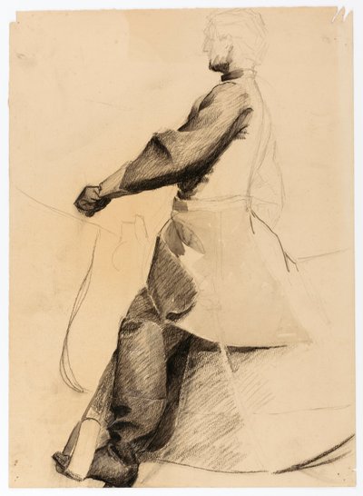 Studie til et ryttermonument af Solon H. Borglum
