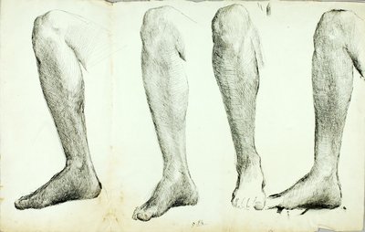 Studie af anatomi, #5 af Solon H. Borglum