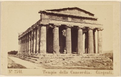 Concordes tempel. Girgenti. af Sommer and Behles