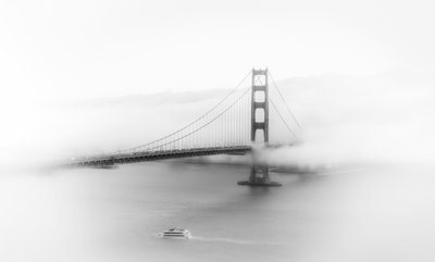 Golden Gate-broen i tågen af Songhu Yan