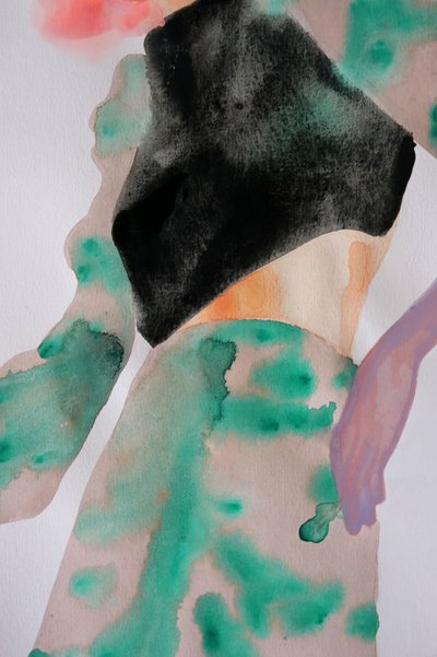 Abstrakt modefigur af Sophia Novosel