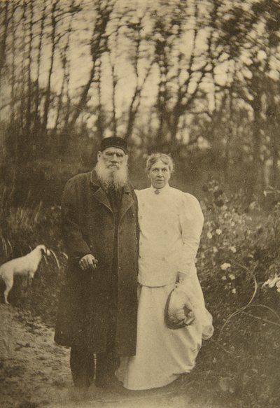 Den russiske forfatter Leo Tolstoy og hans kone Sophia Tolstaya, Rusland, 1895 af Sophia Andreevna Tolstaya