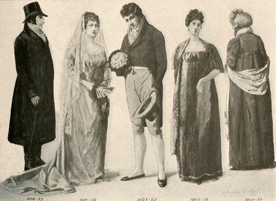 Beklædning fra 1800-1808, 1903, 1937. af Sophie B. Steel