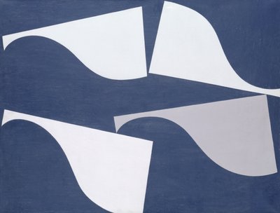 Fladrende former, 1935 af Sophie Taeuber Arp