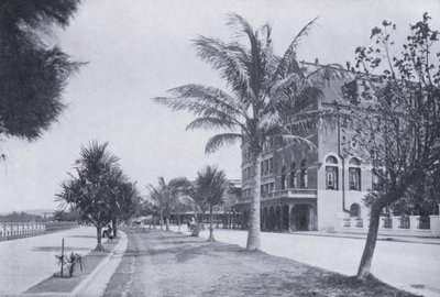 Esplanade, viser Marine Hotel, Durban (s/h-billede) af South African Photographer