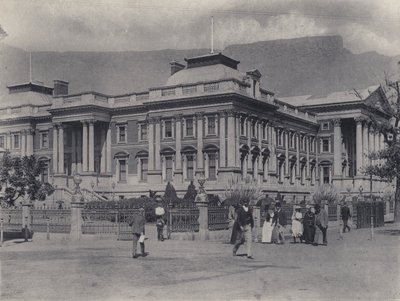 Houses of Parliament, Cape Town (s/h-billede) af South African Photographer