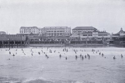 Ocean Beach, Durban (s/h-billede) af South African Photographer