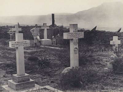 Officersgrave ved Majuba (s/h-billede) af South African Photographer