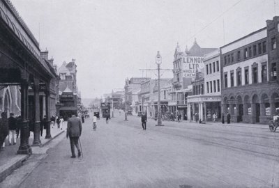West Street, Durban (s/h-billede) af South African Photographer
