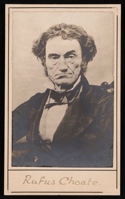 Portræt af Rufus Choate 1799-1859, før 1859. af Southworth and Hawes