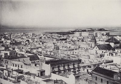 Cadiz: Udsigt fra Tavira-tårnet (s/h-billede) af Spanish Photographer