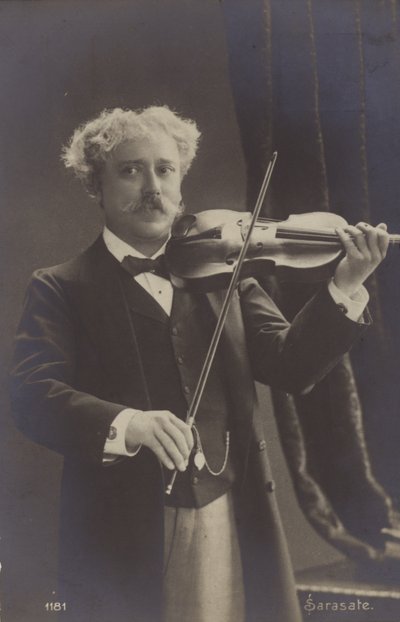 Portræt af Pablo de Sarasate af Spanish Photographer