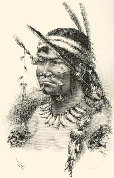 En Coreguaje, Korébahü eller Koré pâín indianer fra Caquetá, Colombia af Spanish School