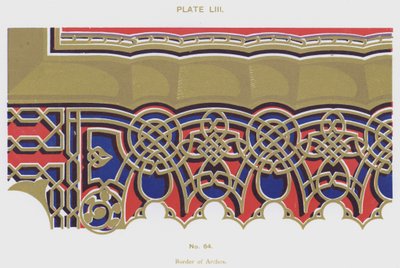 Borders of Arches (farve litho) af Spanish School