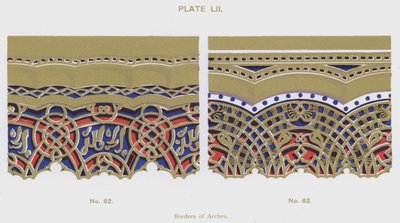 Borders of Arches (farve litho) af Spanish School