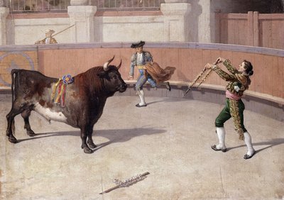Tyrefægtningsscene, 1800-tallet. af Spanish School