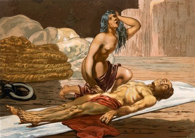 Chief Caonabos død i Hispaniola af Spanish School
