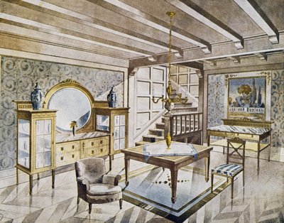 Design af stuer, omkring 1900, Spanien, 20. århundrede af Spanish School