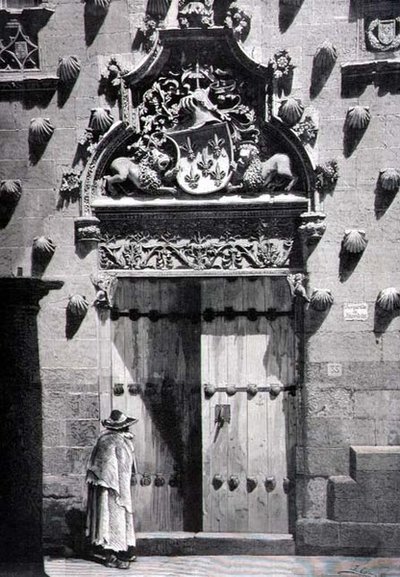 Dør til Casa de las Conchas, Salamanca af Spanish School