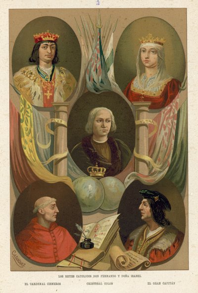 Ferdinand og Isabella af Spanien af Spanish School
