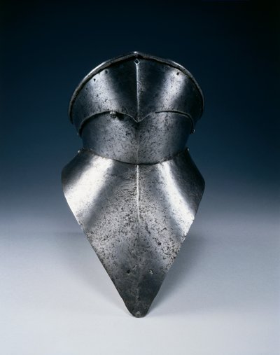 Gotisk bevor, ca. 1480 (stål) af Spanish School