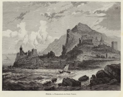 Italien - Forbjerget Portovenere af Spanish School